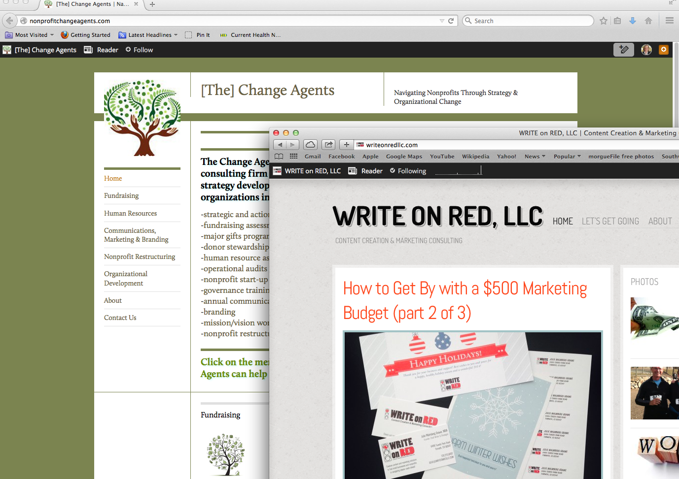 How to market your business for $500 a year with a solid website and social media.